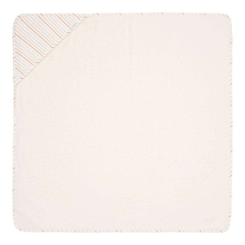 Hooded towel 100x100 cm - Vintage Sunny Stripes