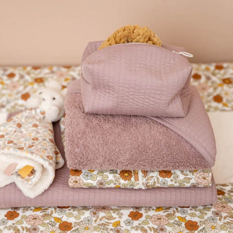 Hooded towel - Pure Mauve