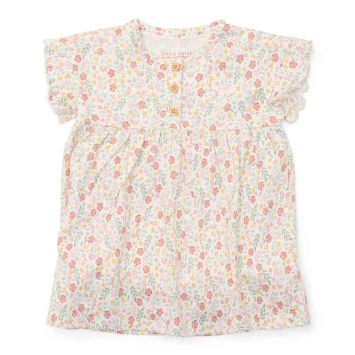 Dress Short Sleeve - White - Fairy Garden