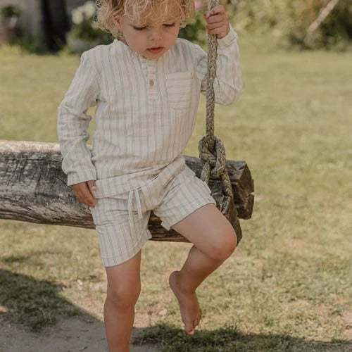 Shorts - Forest Green Stripe