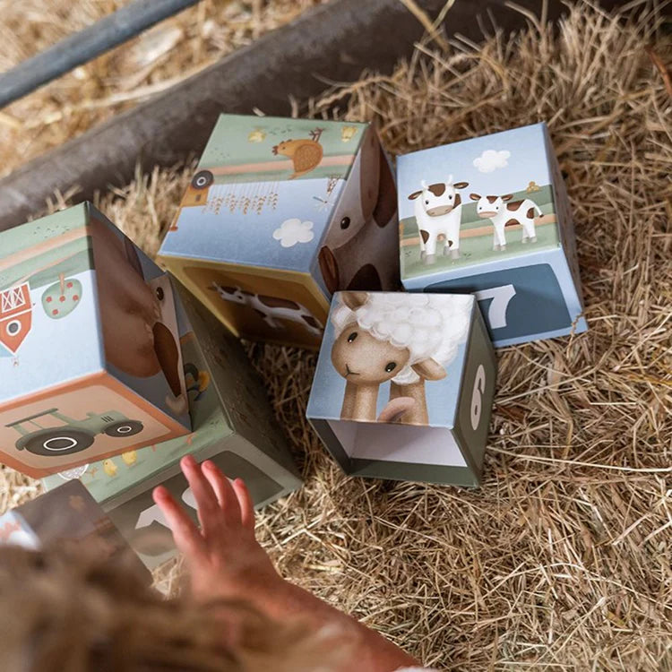 Building Blocks FSC cardboard - Little Farm