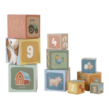 Building Blocks FSC cardboard - Little Farm