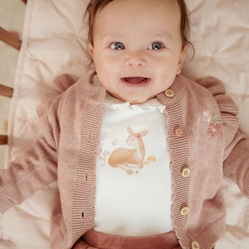 Knitted cardigan Fairy Pink