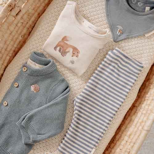 Shirt Long Sleeve - Sand - Forest Friends - Fox