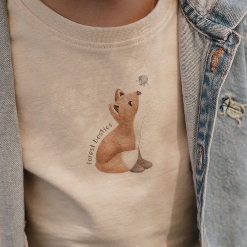 Shirt Short Sleeve - Sand - Forest Friends