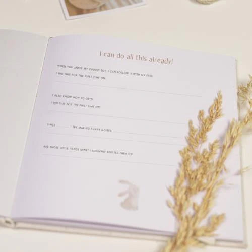 Baby first year book FSC - Baby Bunny