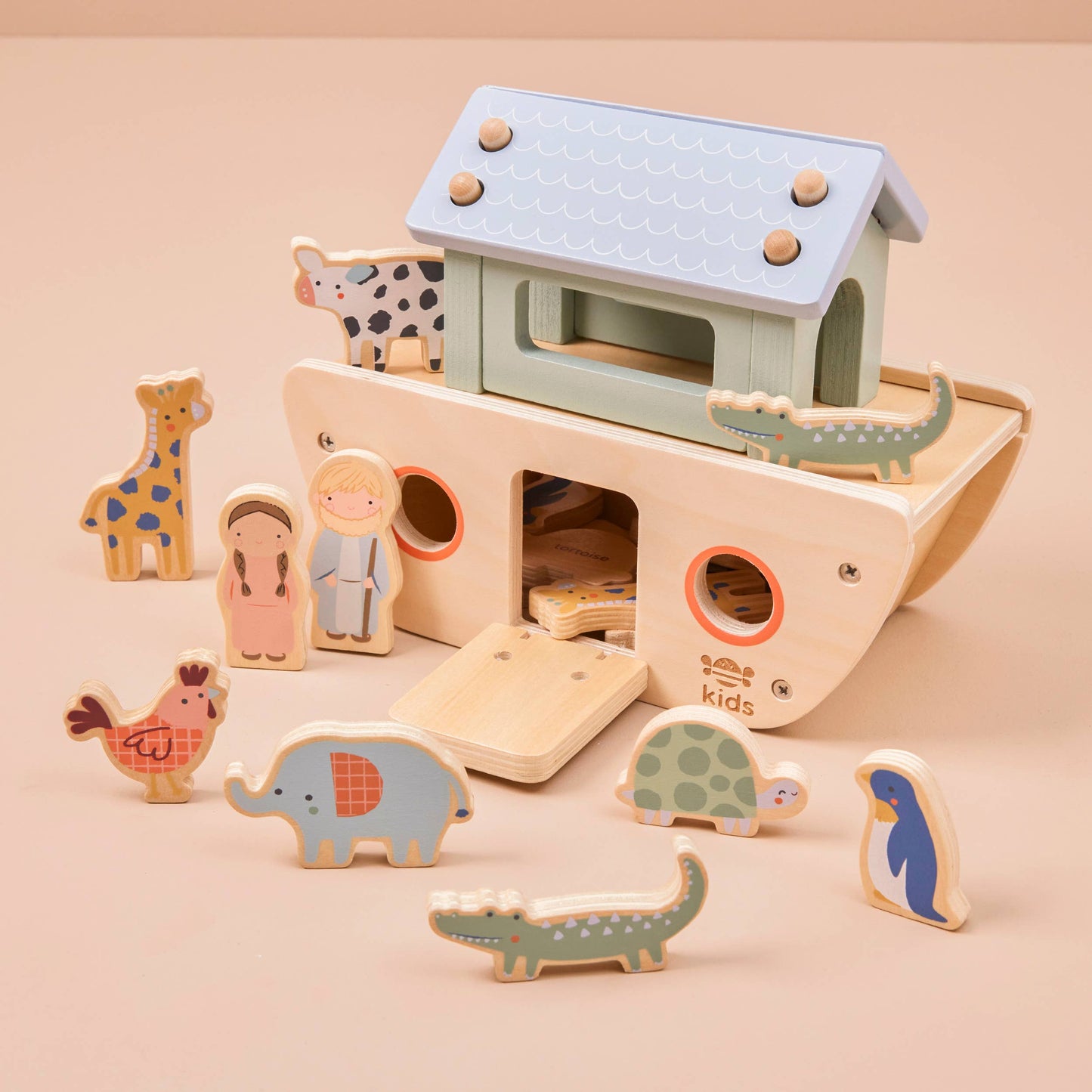 Just Bee Kids Wooden Noah's Ark Sorter Toy (FSC) - SALE - (ex display, please read description)