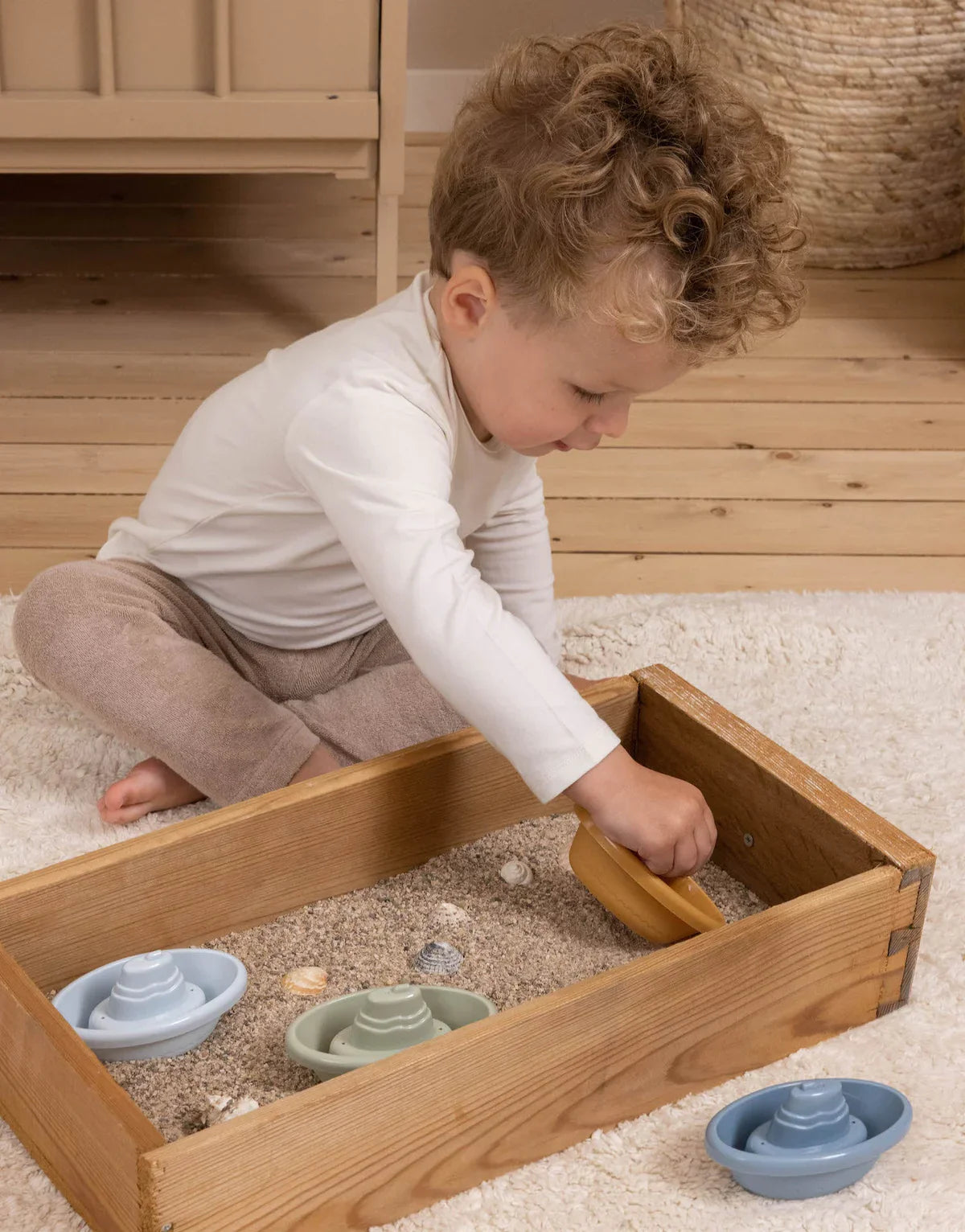 Stackable Bath Boats - Blue