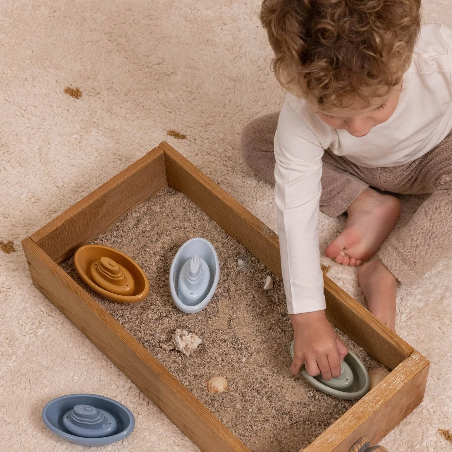 Stackable Bath Boats - Blue
