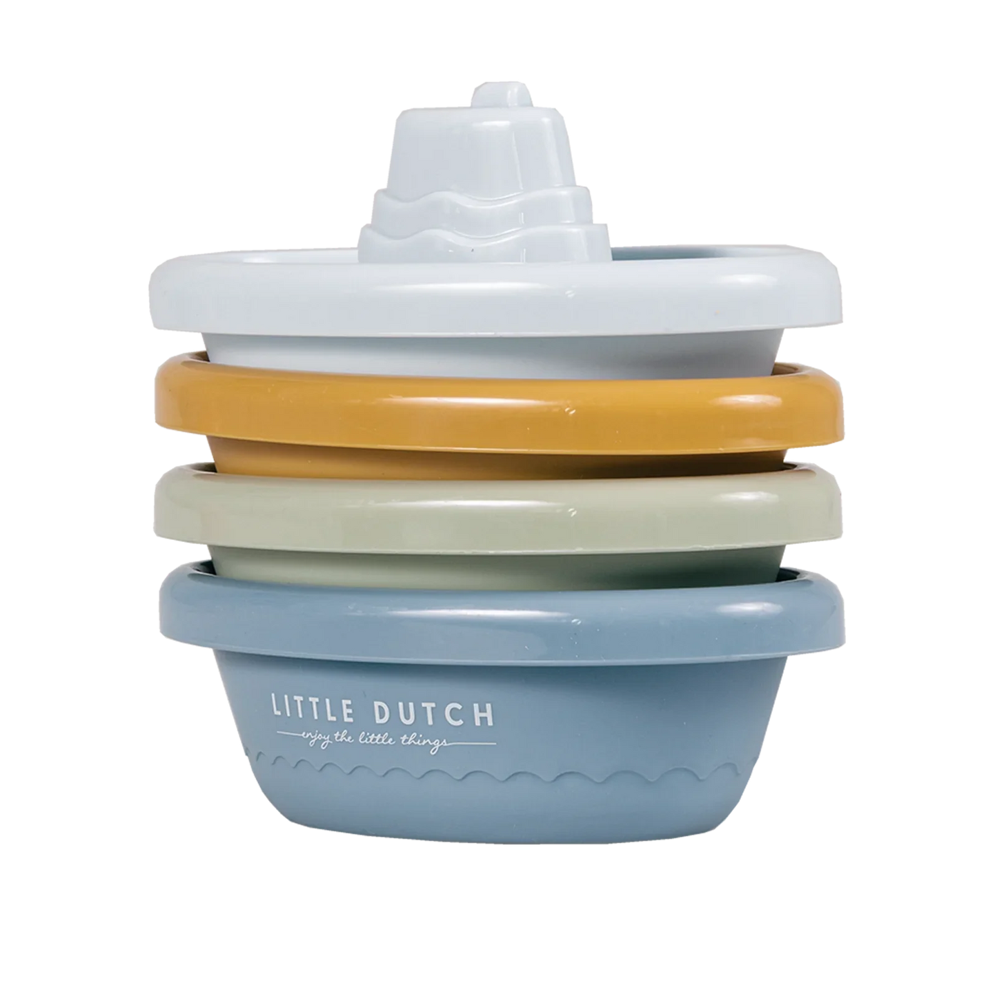 Stackable Bath Boats - Blue