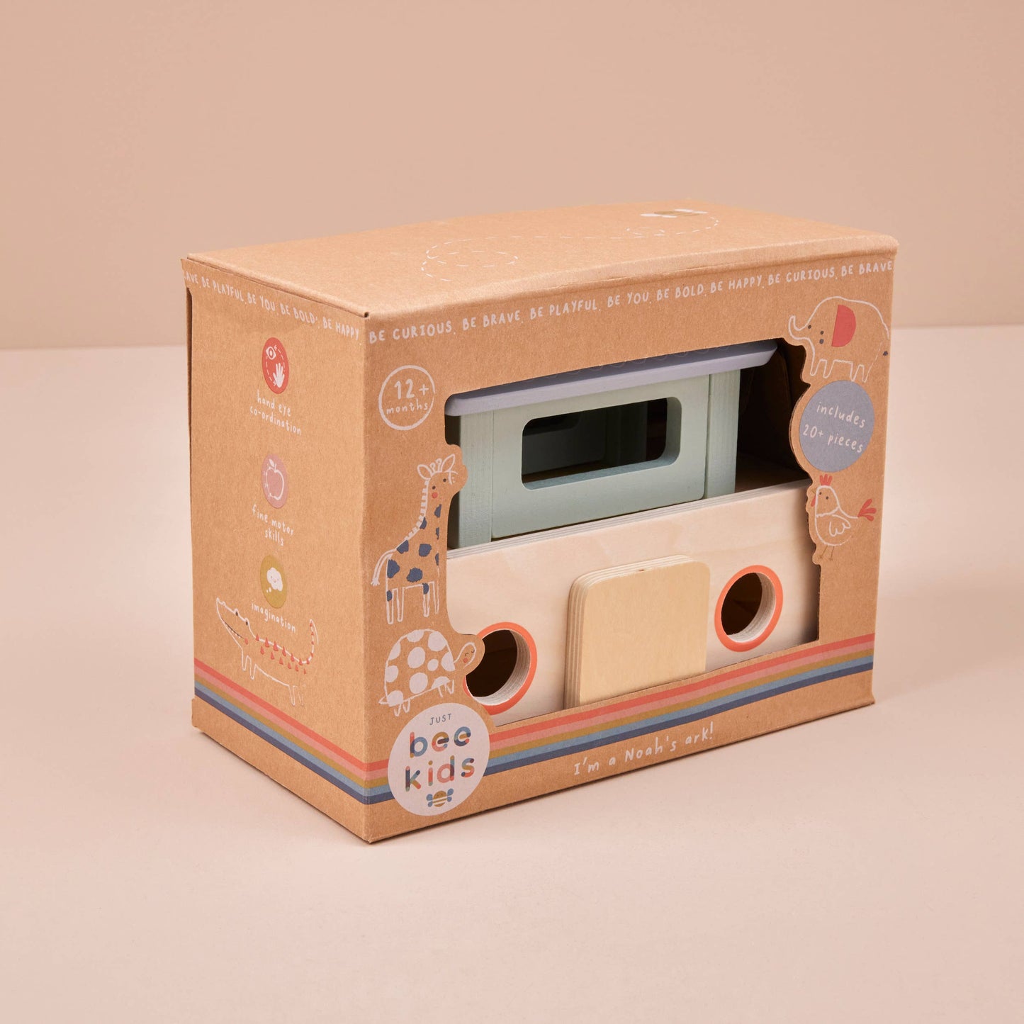 Just Bee Kids Wooden Noah's Ark Sorter Toy (FSC) - SALE - (ex display, please read description)