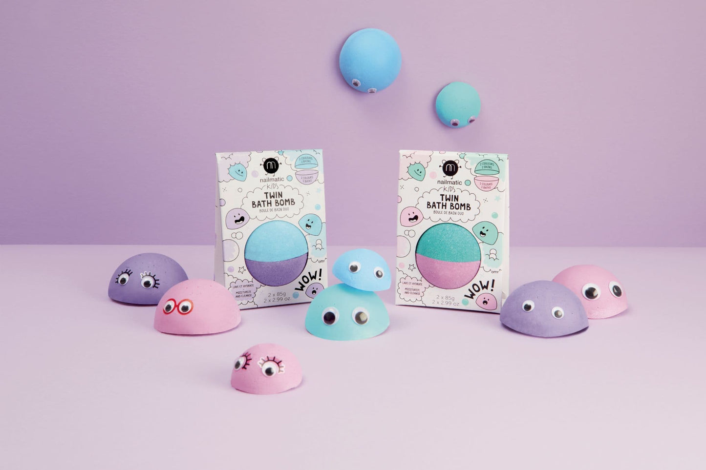 Nailmatic Bath Bomb Twin - Blue & Violet