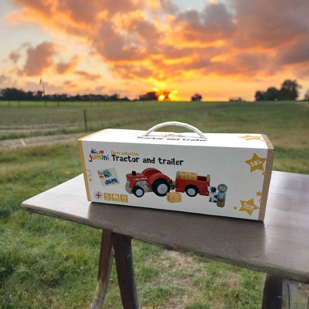 JUMINI Farm - Tractor and Trailer (with bales)
