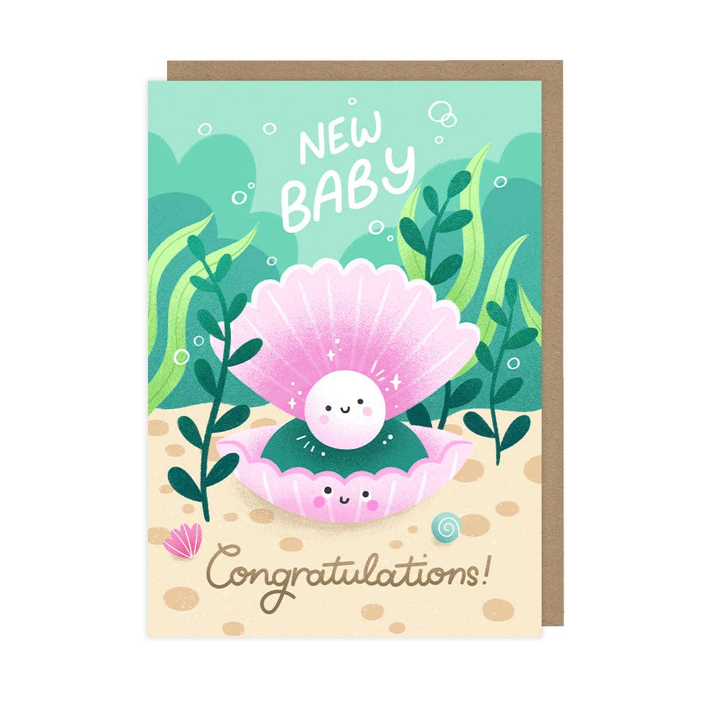 New Baby Card, Luxury Foiled Congratulations Baby Card