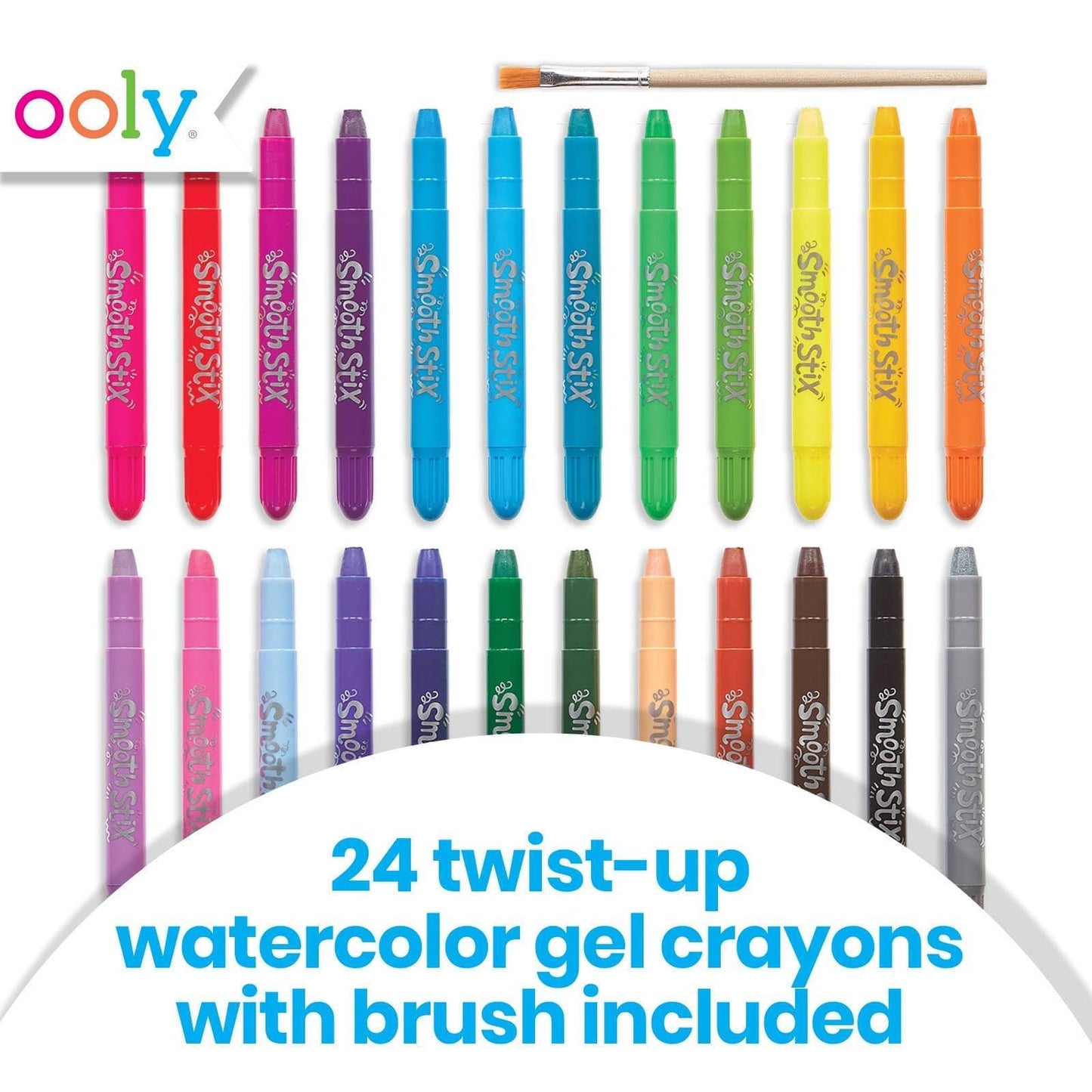 Ooly Smooth Stix: Watercolor Gel Crayons (7 PC Set)