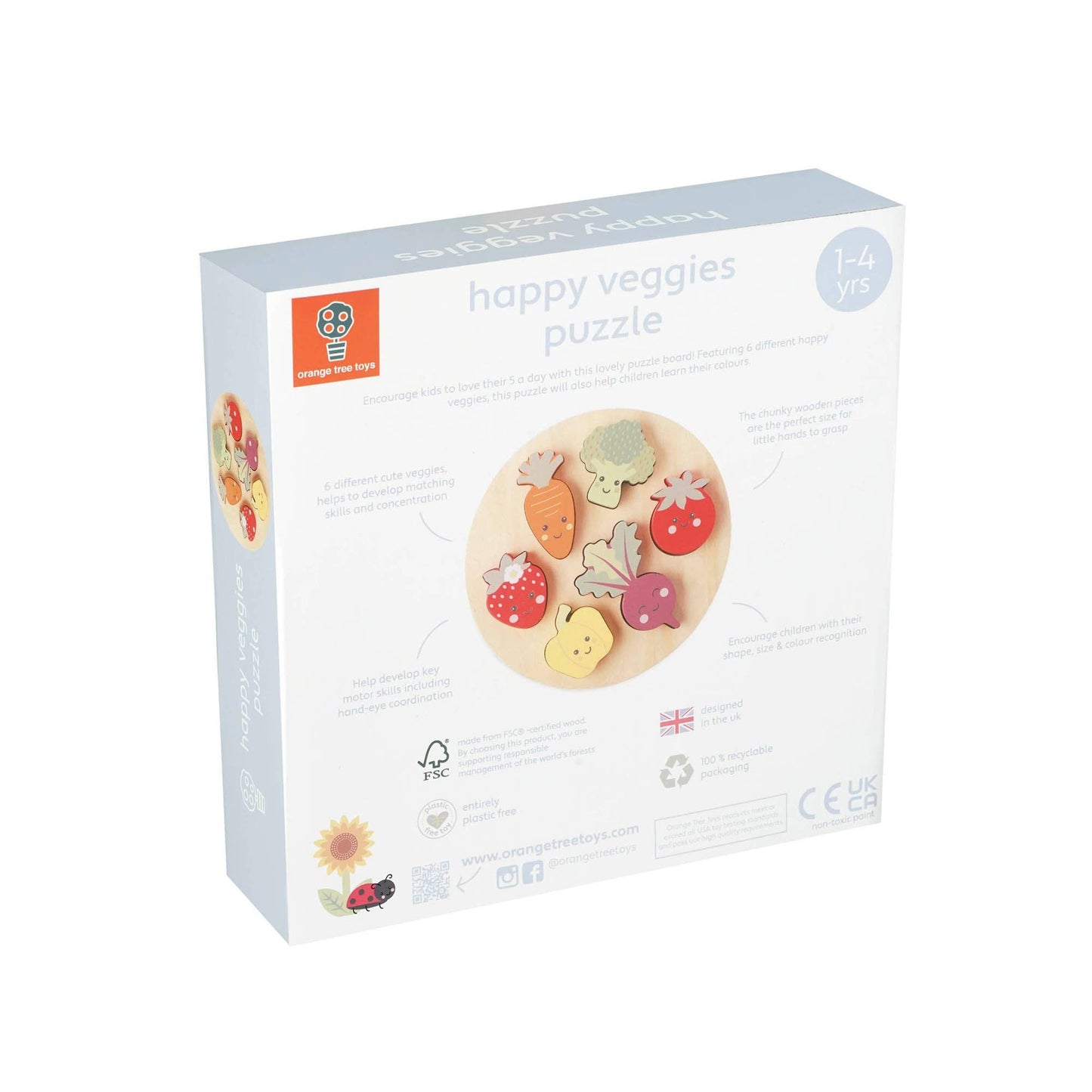 Happy Veggies Wooden Puzzle