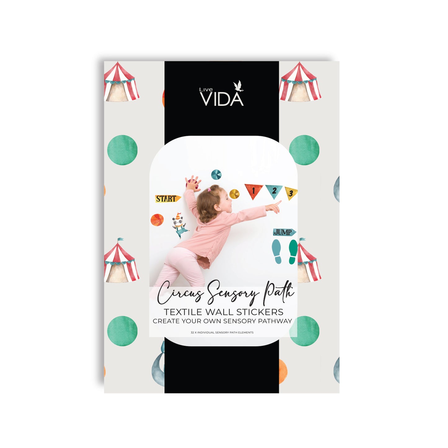 Circus Pathway Wall Sticker Set