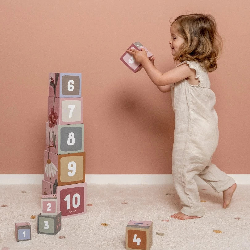 Building Blocks FSC cardboard - Flowers & Butterflies