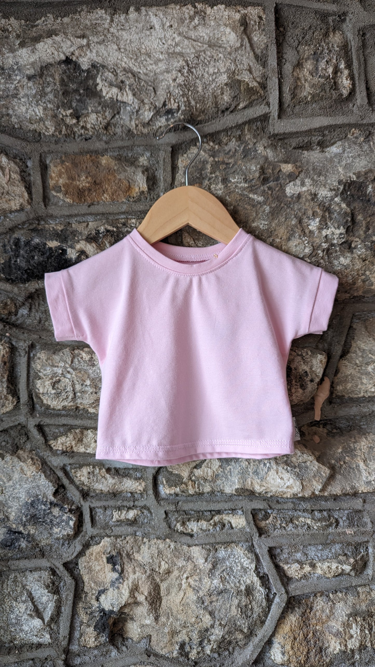 Tufties Boutique - Cuffed Tee Pink