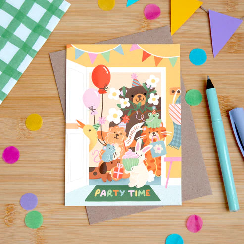 Party Guests Birthday Card
