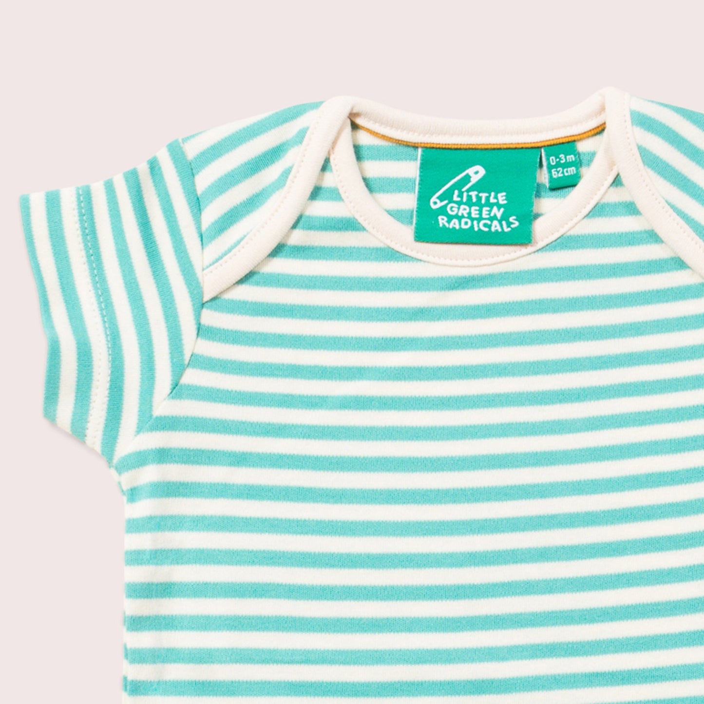 Ocean Stripe Organic Baby Bodysuit