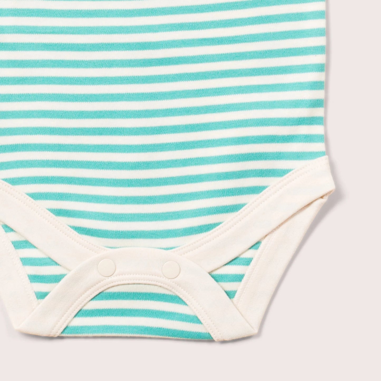 Ocean Stripe Organic Baby Bodysuit