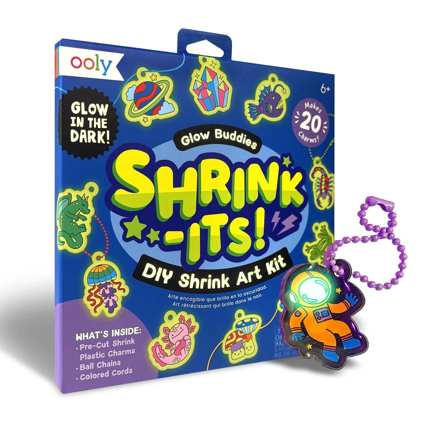 Ooly Shrink-It's DIY Shrink Art Kit-Glow Buddies
