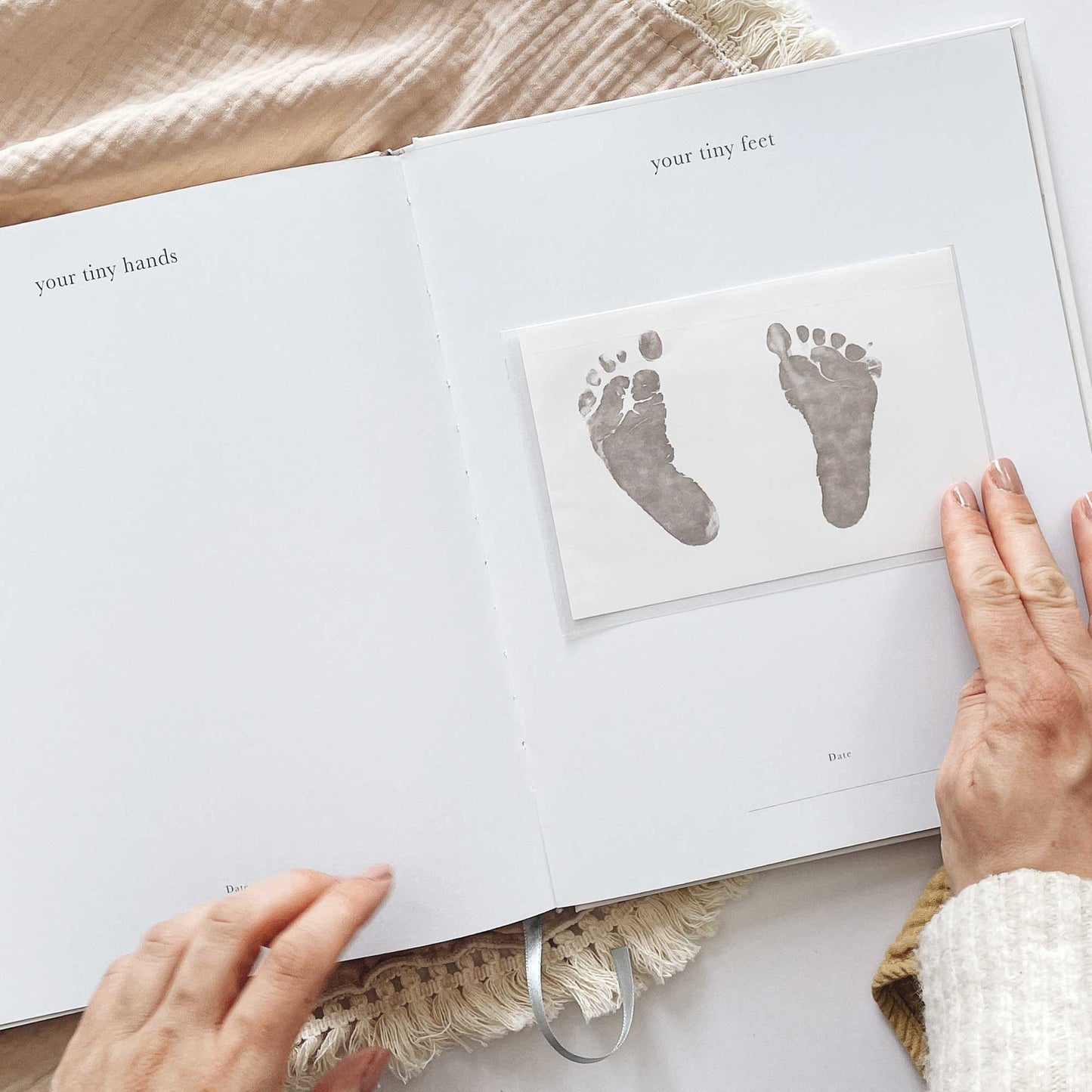 NEW - My Pregnancy Journal - White with Gilded Edges