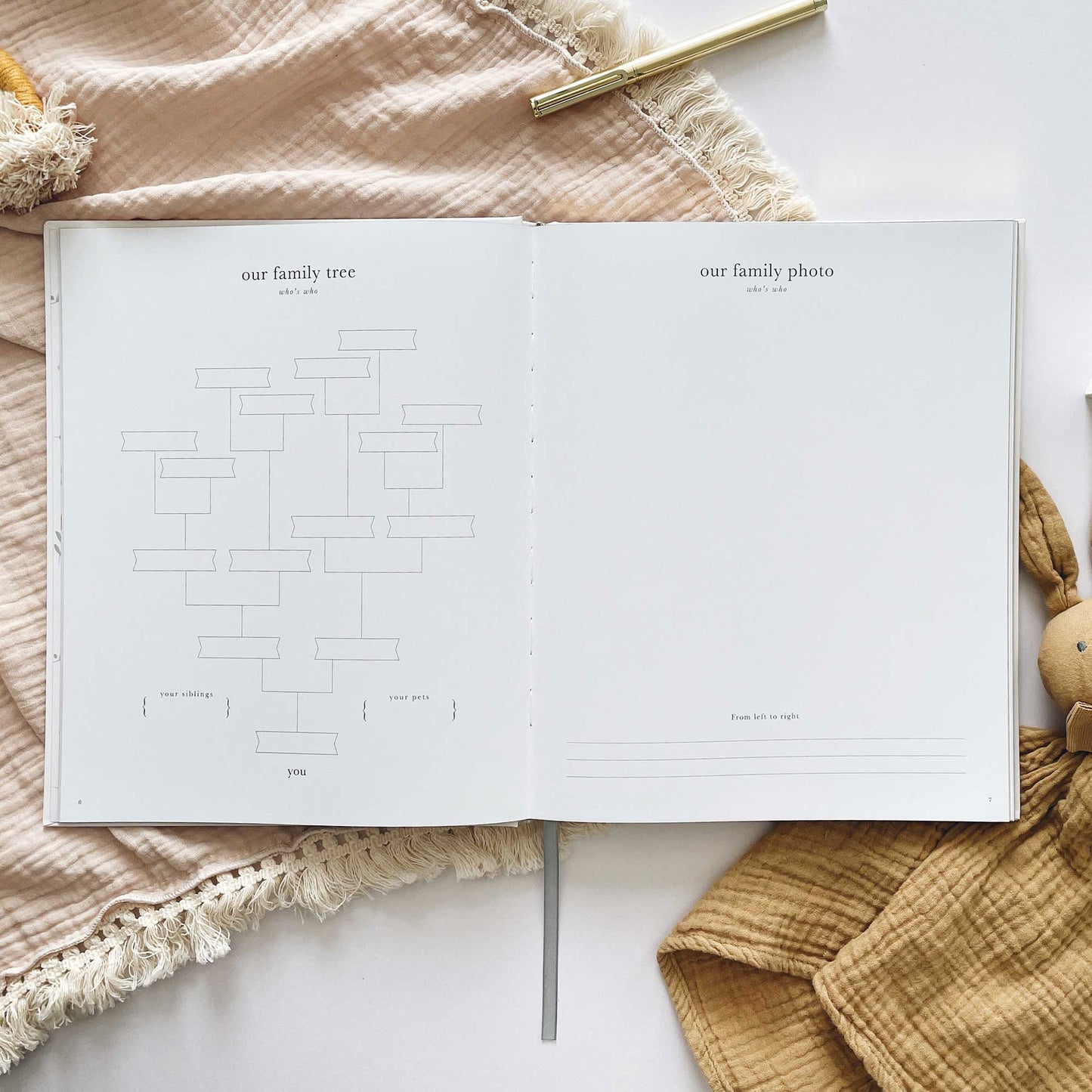 NEW - My Pregnancy Journal - White with Gilded Edges