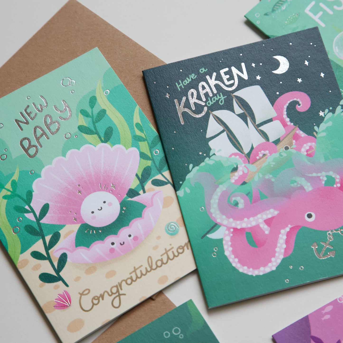New Baby Card, Luxury Foiled Congratulations Baby Card