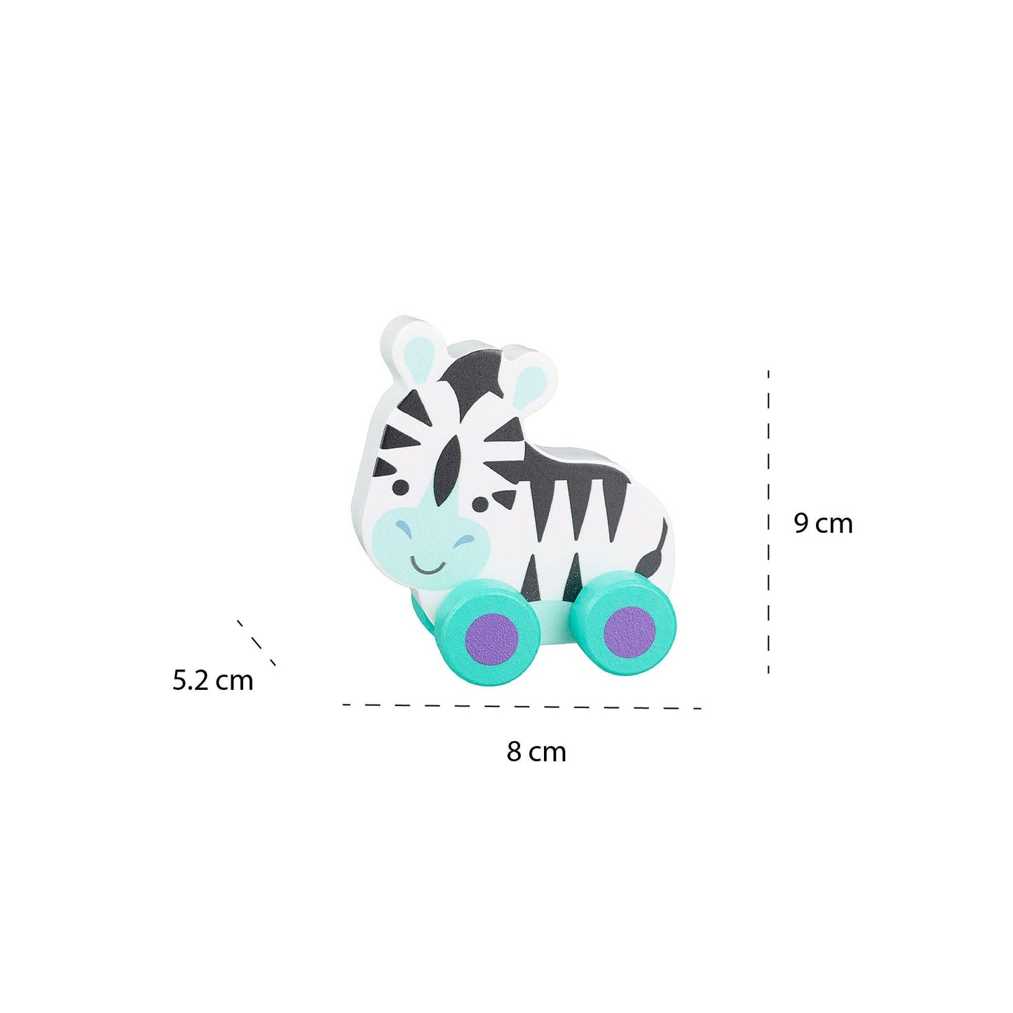 Zebra First Wooden Push Toy