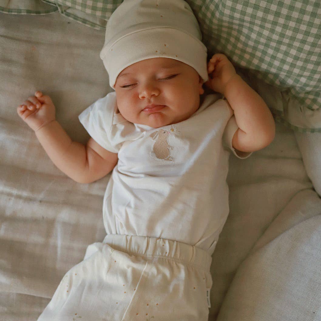 Embroidered Jersey Bodysuit - Bunny