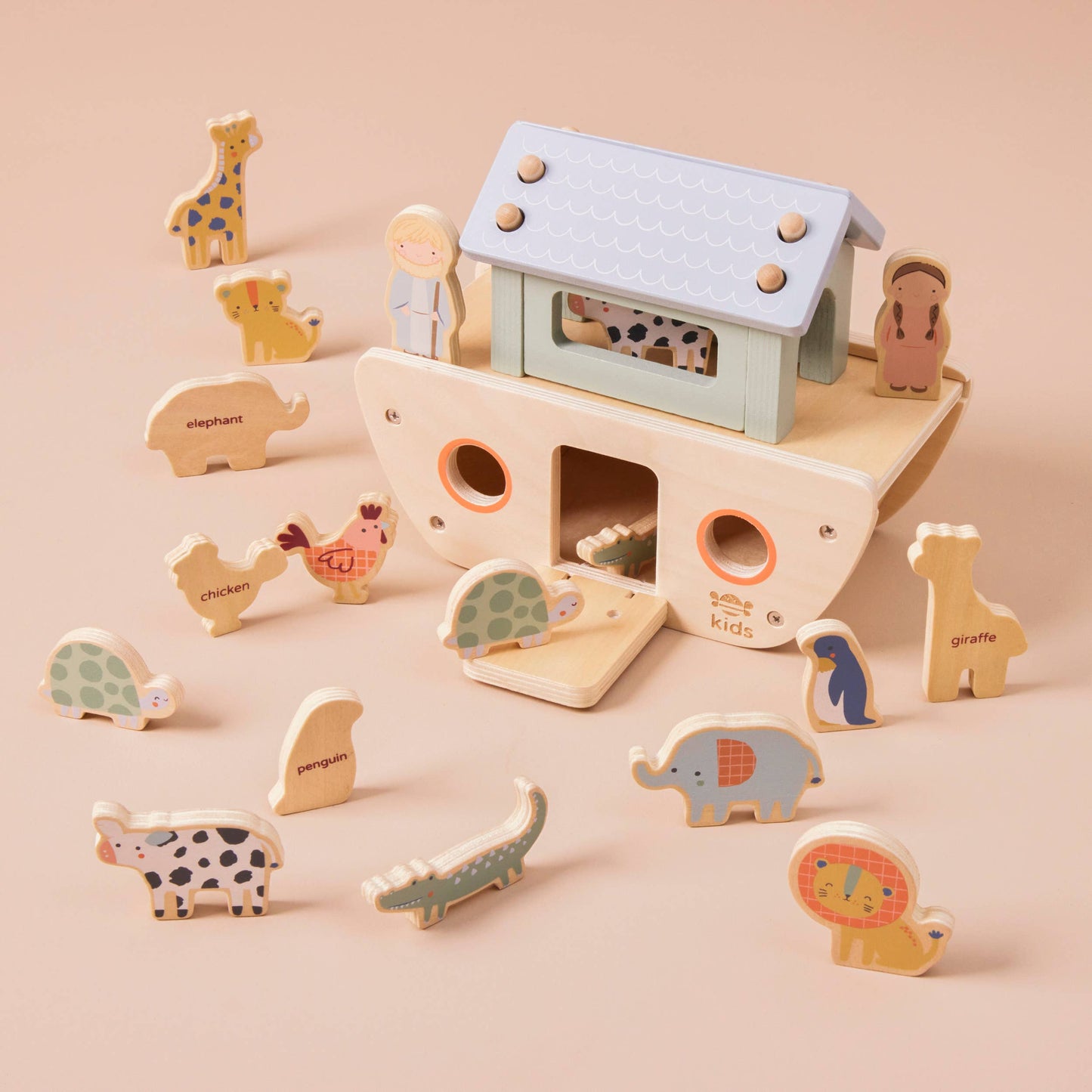 Just Bee Kids Wooden Noah's Ark Sorter Toy (FSC) - SALE - (ex display, please read description)