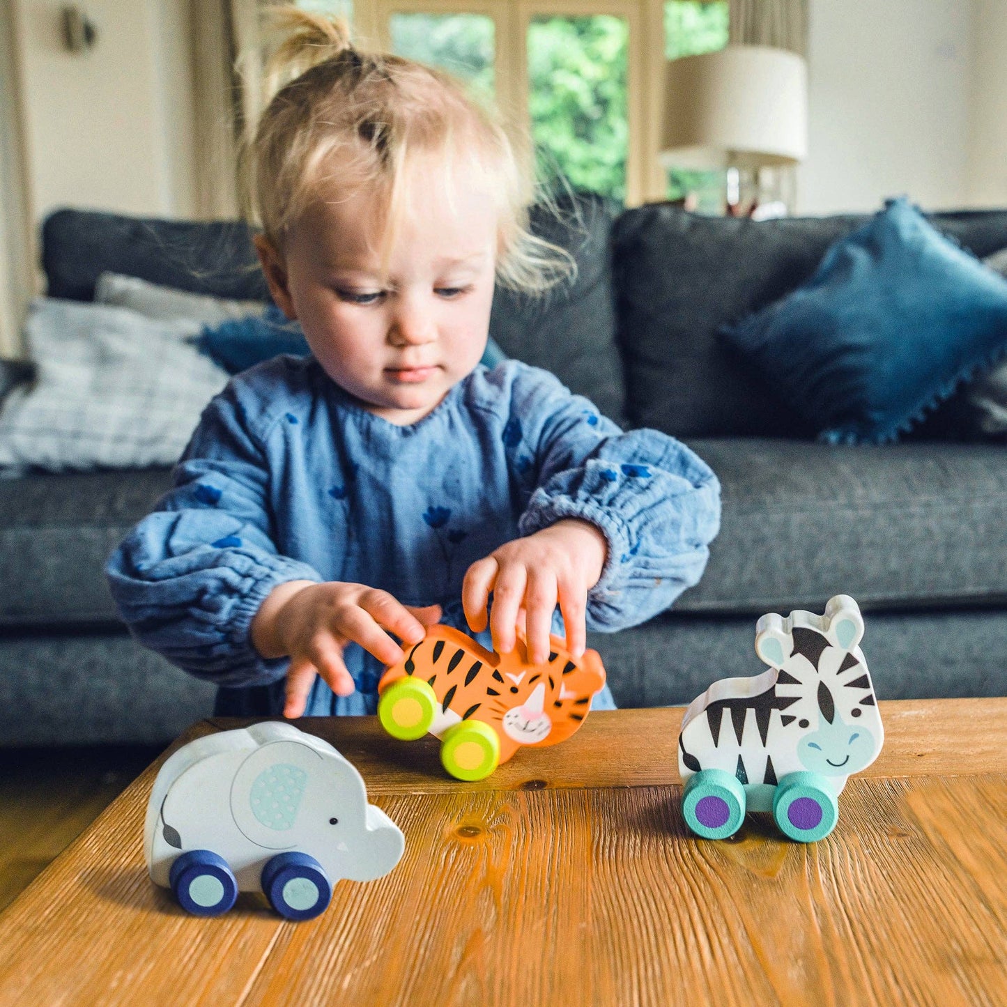 Zebra First Wooden Push Toy