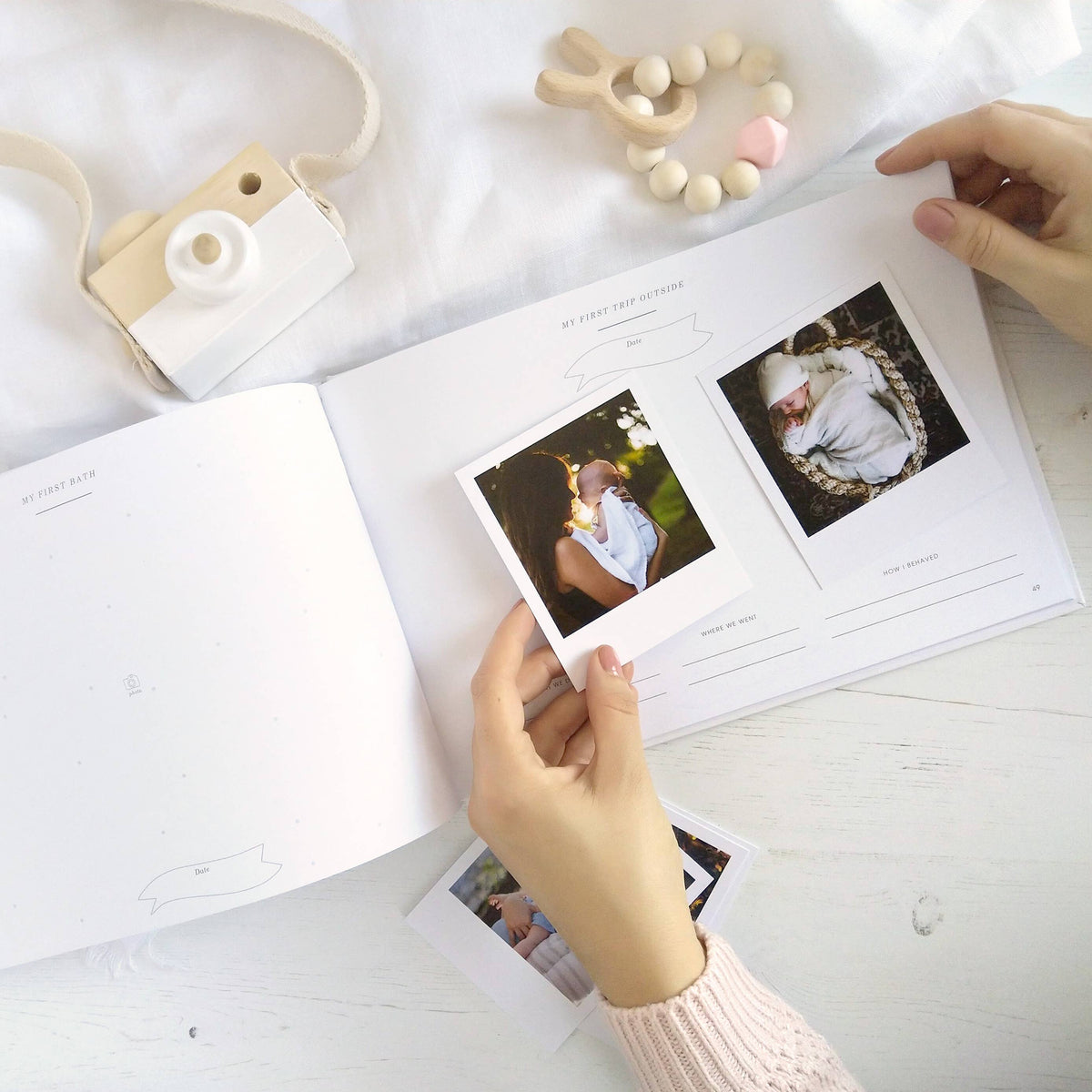 White (Baby Journal) - gift for new parents baby shower book