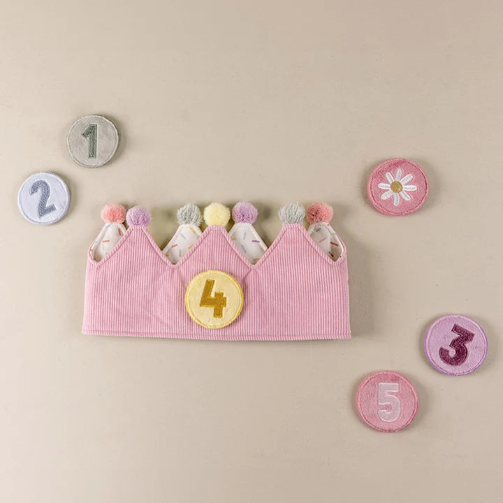 Little Dutch Birthday Crown With Numbers - Pink