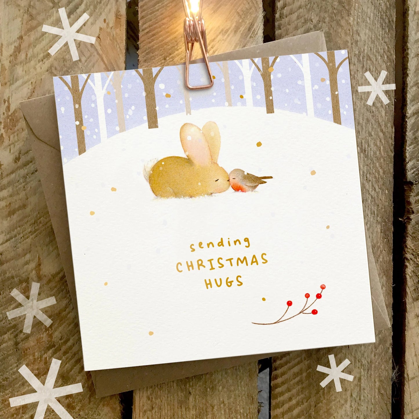 Sending Christmas Hugs Card
