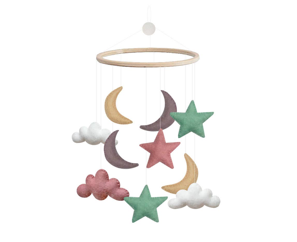 Mobile, Star/Moon/Cloud, Pastel