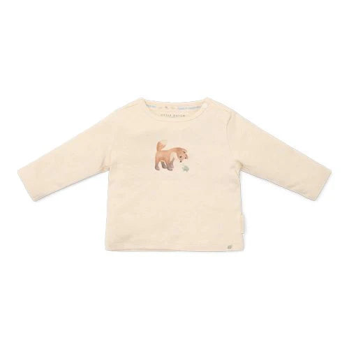 Shirt Long Sleeve - Sand - Forest Friends - Fox