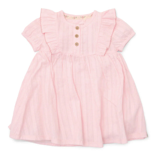 Dress Short Sleeve - Pink - Fairy Garden