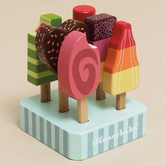 Wooden Ice Lollies Popsicles