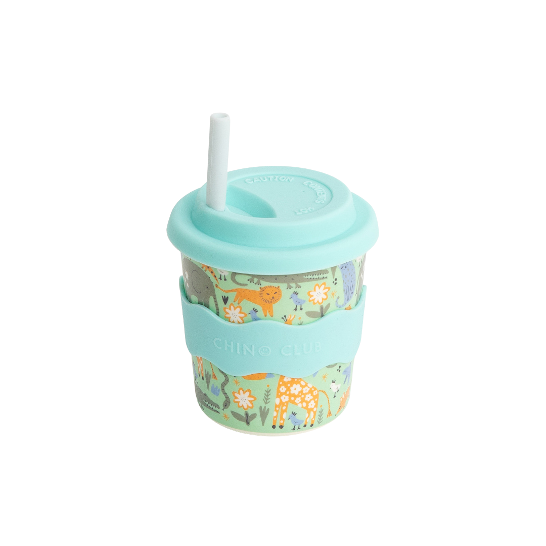 Wild Animal Chino Cup 8oz (STRAW INCLUDED)