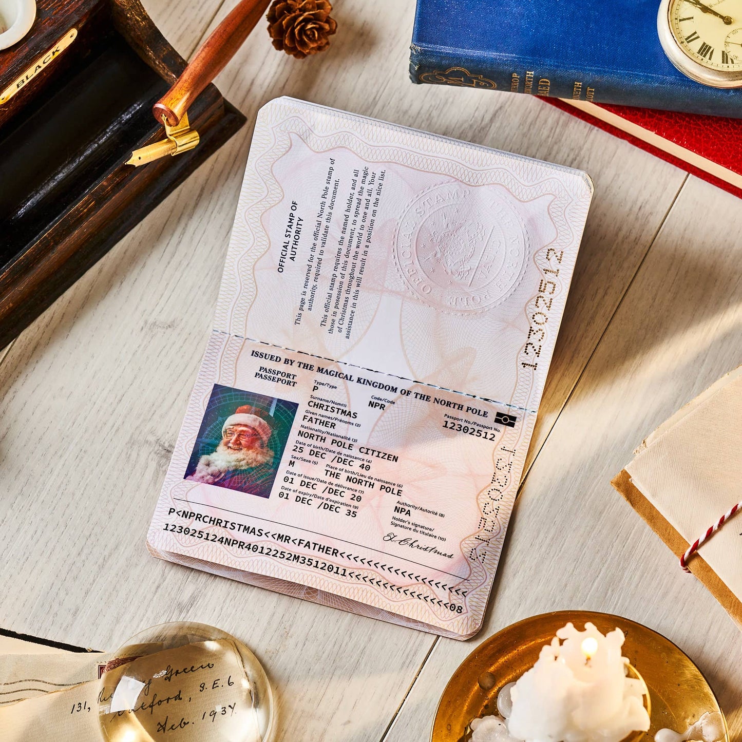 Santa Claus Christmas Passport