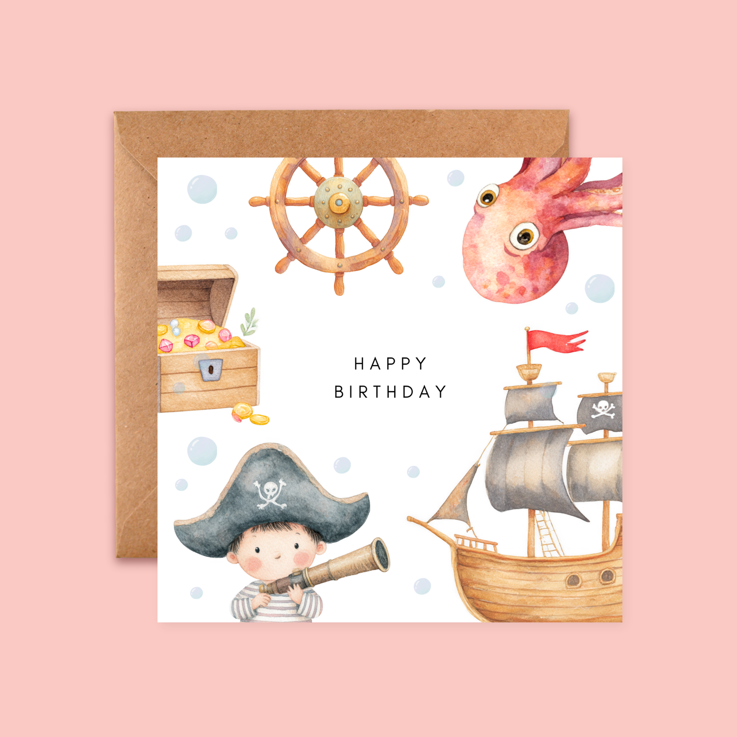 Children's Birthday Card | Pirates Baby Cards