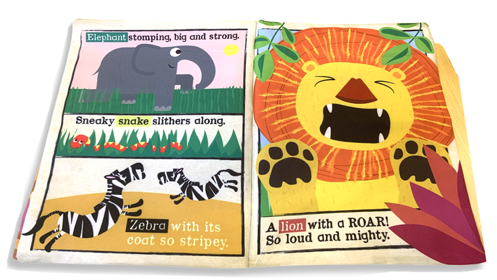 Jo & Nic's Crinkly Cloth Books - Safari Animals