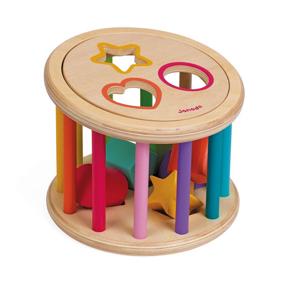 Wood - Shape Sorter Drum