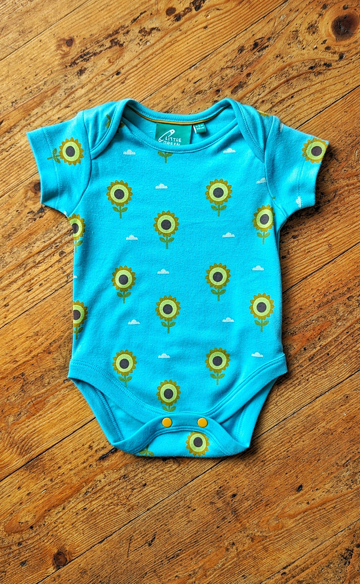 *SALE*Sunflowers Organic Baby Bodysuit