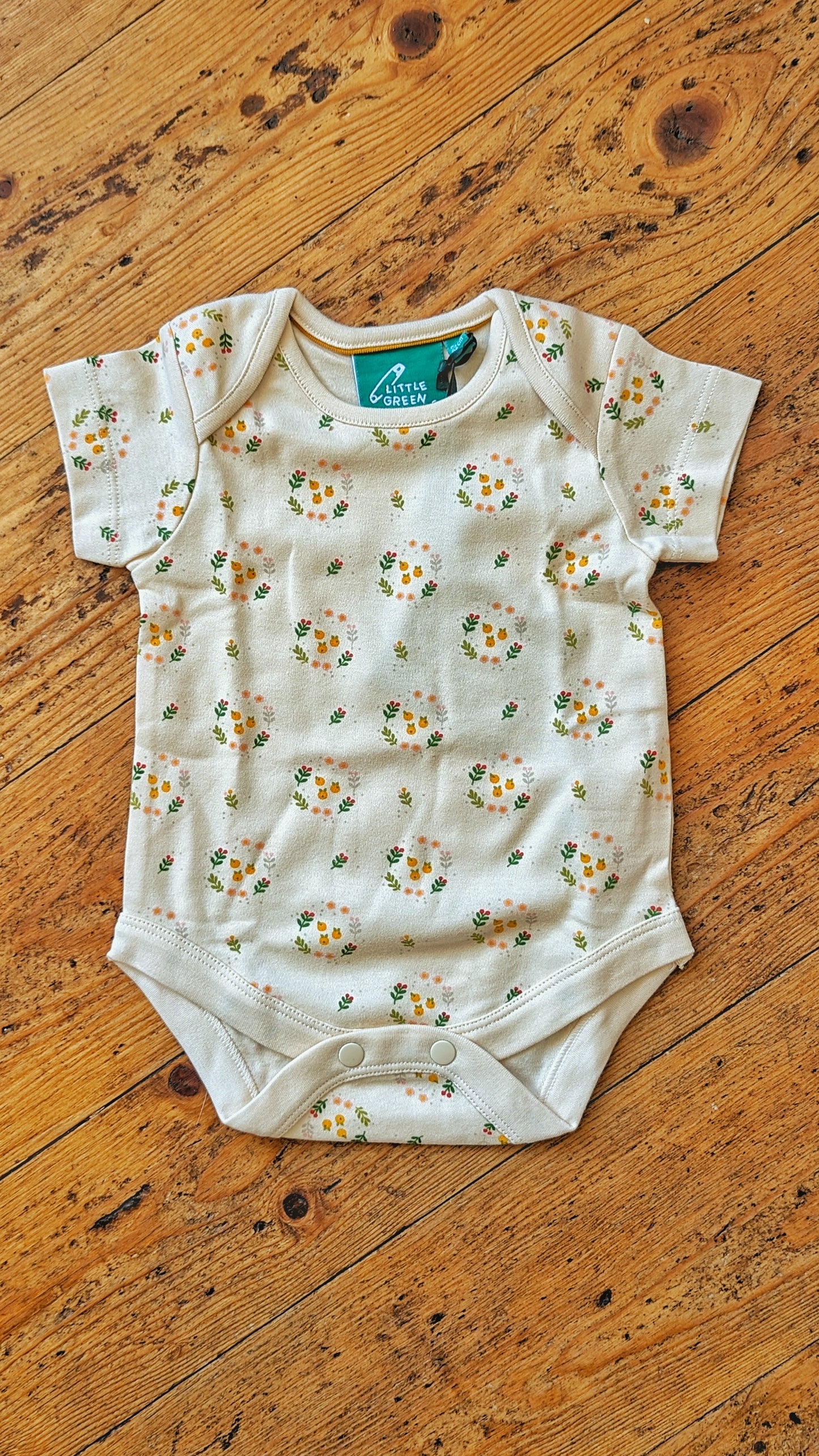 *SALE* Quince Flowers Organic Baby Bodysuit