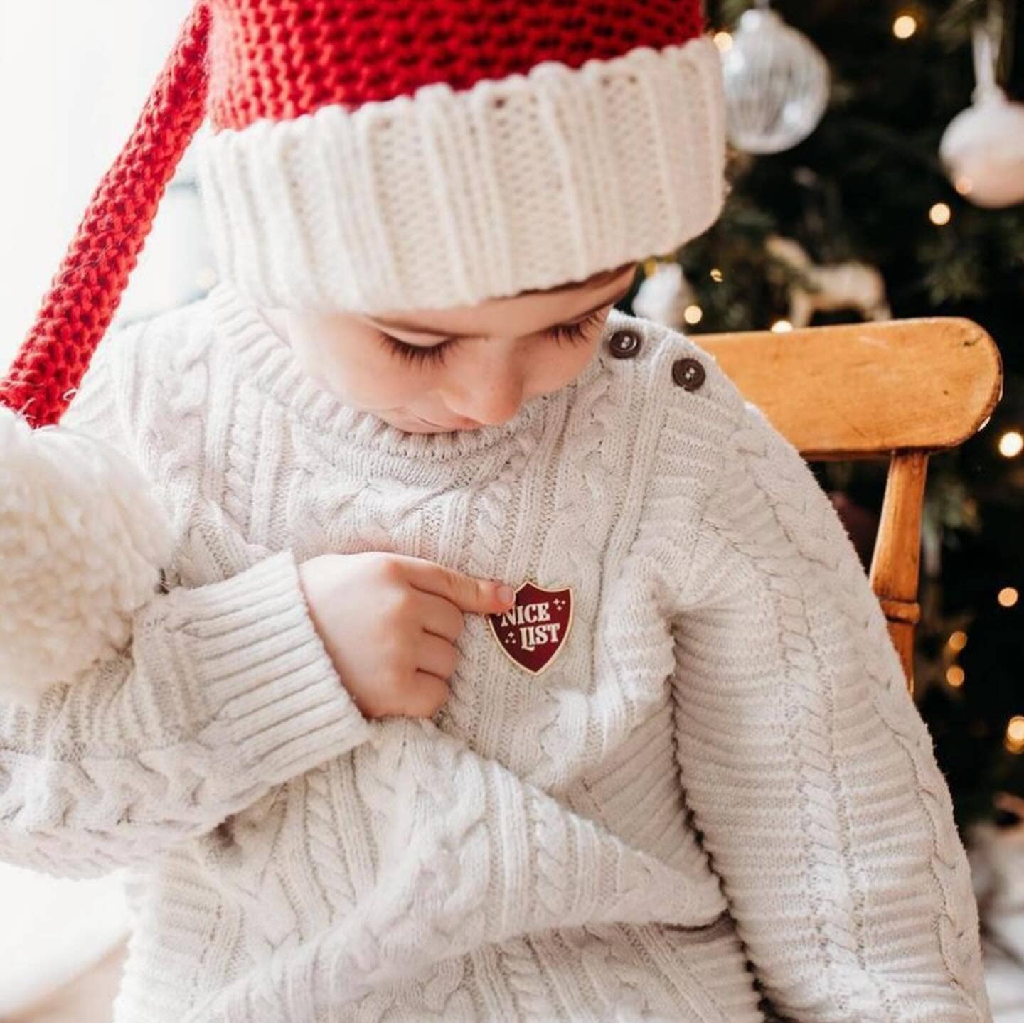 Nice List Badge Enamel Pin