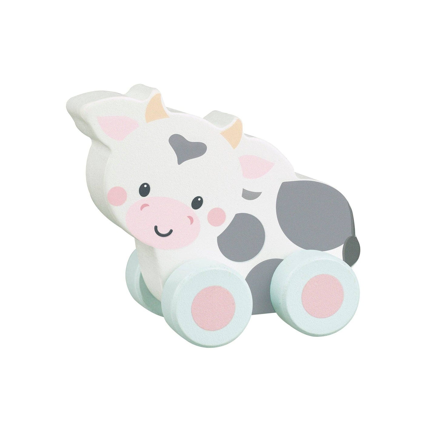 Cow Wooden First Push Toy